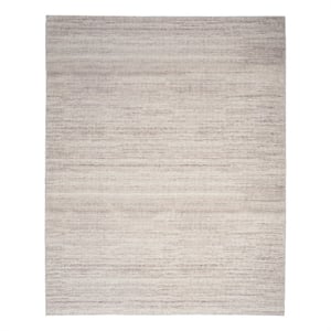 Nourison Home Washable Essentials 9' x 12' Fabric Ivory Mocha Area Rug