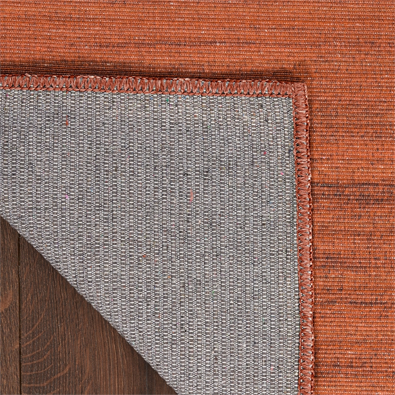 Nourison Home Washable Essentials 9' x 12' Fabric Brick Area Rug