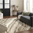 Nourison Home Eco-Friendly 9' x 12' Fabric Beige Grey Area Rug