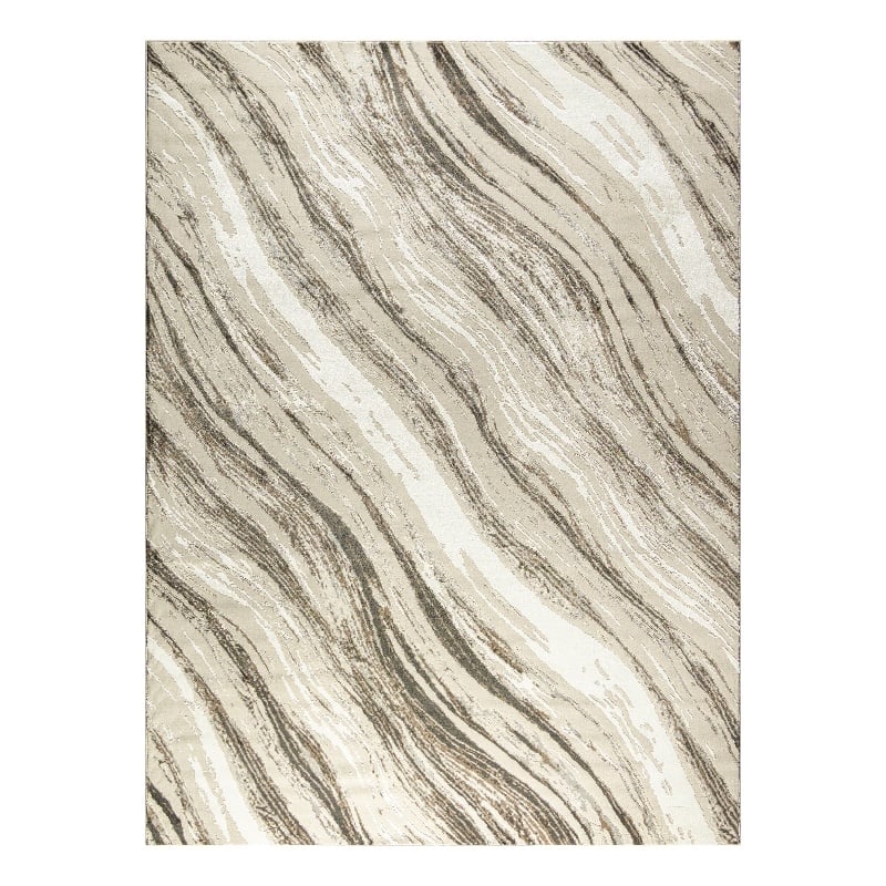 Nourison Home Eco-Friendly 9' x 12' Fabric Beige Grey Area Rug