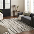 Nourison Home Eco-Friendly 9' x 12' Fabric Ivory Multicolor Area Rug