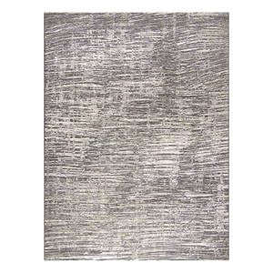 Nourison Home Eco-Friendly 9' x 12' Fabric Ivory Grey Area Rug