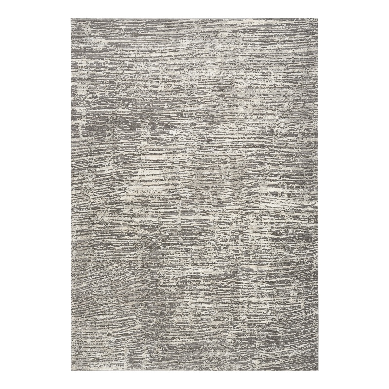 Nourison Home Eco-Friendly 5' x 7' Fabric Ivory Grey Area Rug