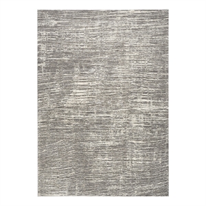 Nourison Home Eco-Friendly 5' x 7' Fabric Ivory Grey Area Rug