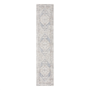 Nourison Home Astra Machine Washable 6' Runner Fabric Light Blue Area Rug