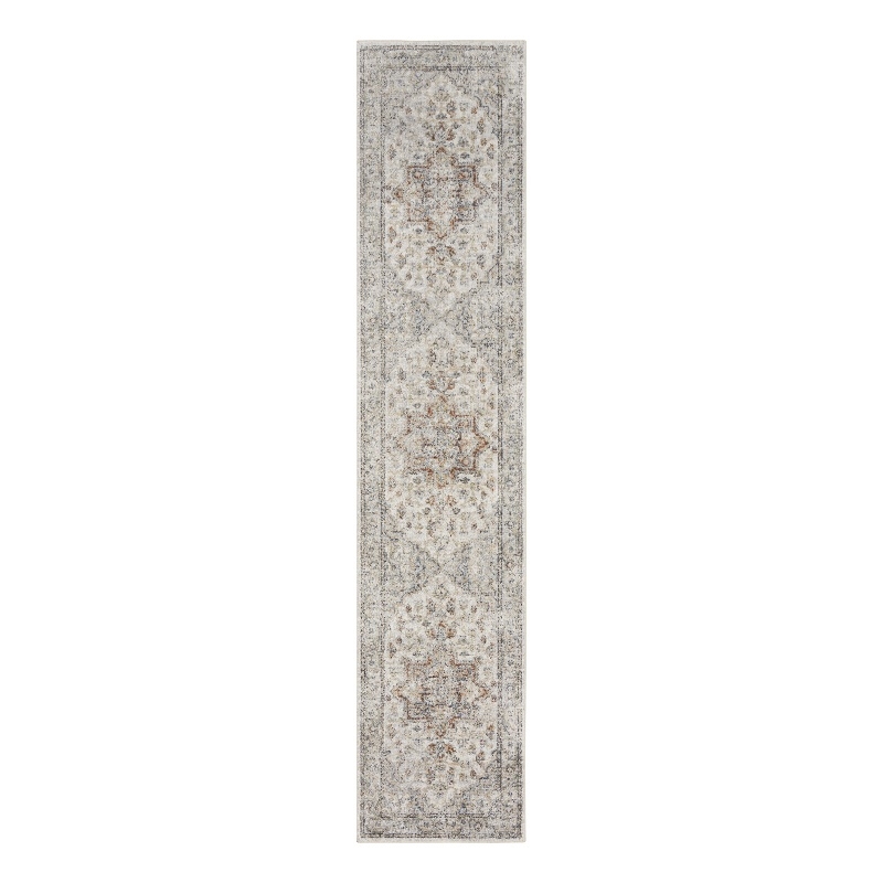 Nourison Home Astra Machine Washable 6' Runner Fabric Grey Multicolor Area Rug