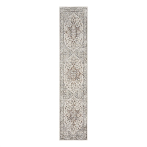 Nourison Home Astra Machine Washable 6' Runner Fabric Grey Multicolor Area Rug