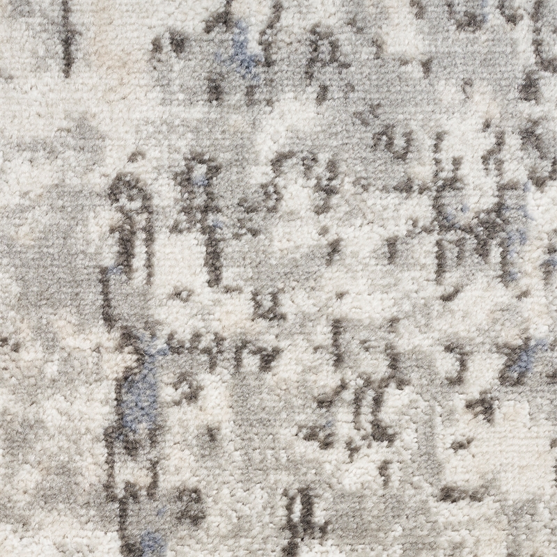 Nourison Concerto 9' x 12' Ivory Blue Gray Fabric Modern Area Rug (9' x 12')