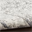 Nourison Concerto 9' x 12' Ivory Blue Gray Fabric Modern Area Rug (9' x 12')
