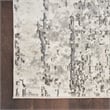 Nourison Concerto 9' x 12' Ivory Blue Gray Fabric Modern Area Rug (9' x 12')