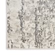 Nourison Concerto 9' x 12' Ivory Blue Gray Fabric Modern Area Rug (9' x 12')