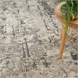 Nourison Concerto 9' x 12' Ivory Blue Gray Fabric Modern Area Rug (9' x 12')