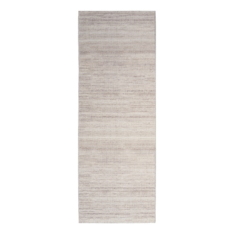 Nourison Home Washable Essentials 10' Runner Fabric Ivory Mocha Area Rug