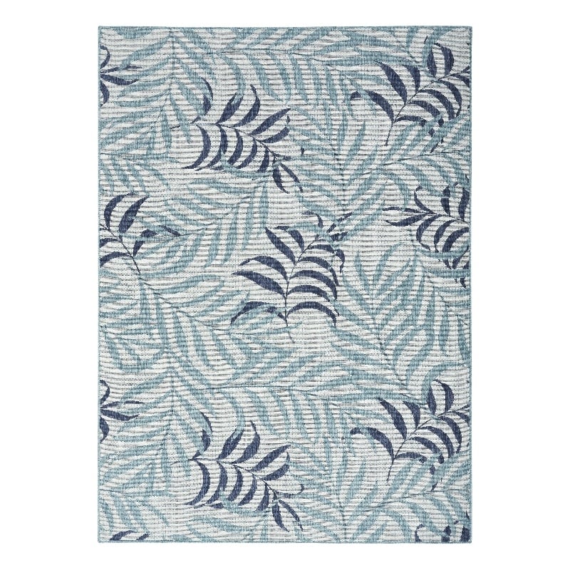 Nourison Home Garden Oasis 6' x 9' Fabric Blue Area Rug