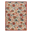 Nourison Aloha 10' x 14' Red Multicolor Fabric Farmhouse Area Rug (10' x 14')