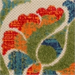 Nourison Aloha 12' x 15' Red Multicolor Fabric Farmhouse Area Rug (12' x 15')