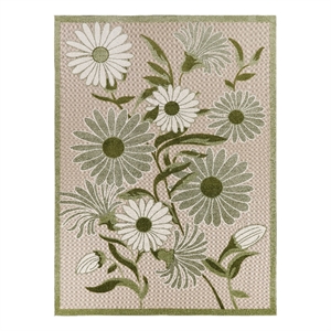 Nourison Aloha 10' x 14' Ivory Green Fabric Outdoor Area Rug (10' x 14')