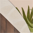 Nourison Home Aloha 5' x Round Fabric Ivory Green Area Rug