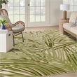 Nourison Home Aloha 12' x 15' Fabric Ivory Green Area Rug