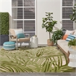 Nourison Home Aloha 12' x 15' Fabric Ivory Green Area Rug