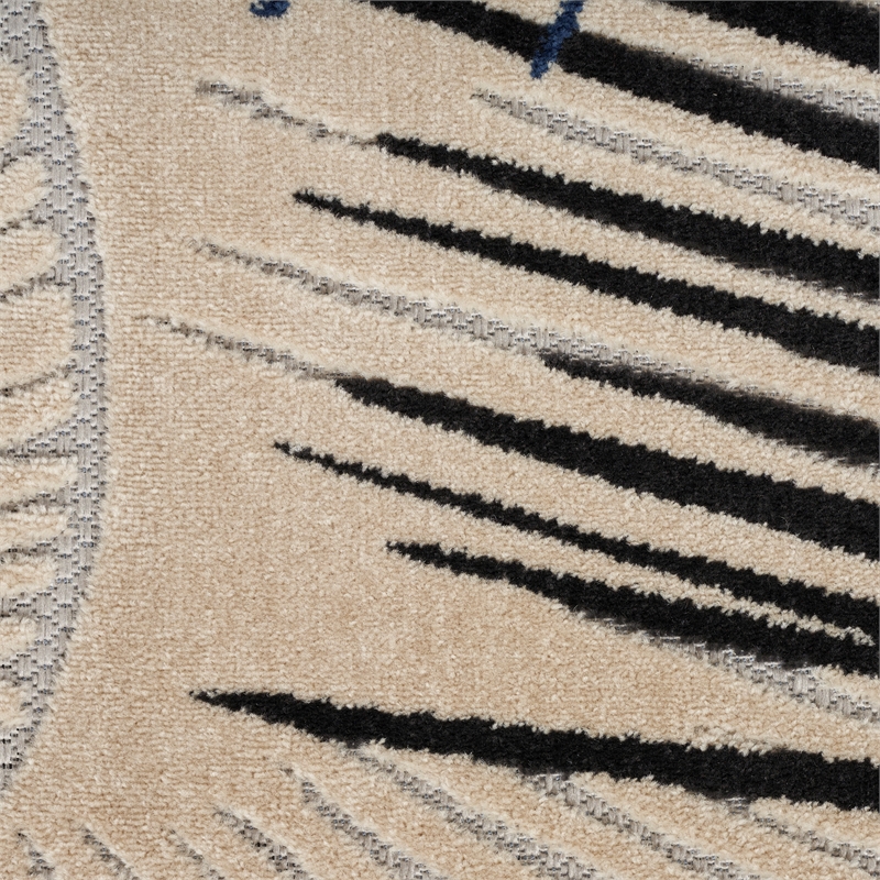 Nourison Home Aloha 5' x 7' Fabric Navy Area Rug