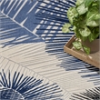 Nourison Home Aloha 5' x 7' Fabric Navy Area Rug