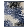 Nourison Home Aloha 5' x 7' Fabric Navy Area Rug
