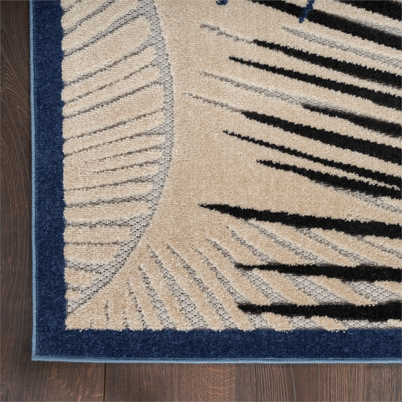 Nourison Home Aloha 8' x 10' Fabric Navy Area Rug