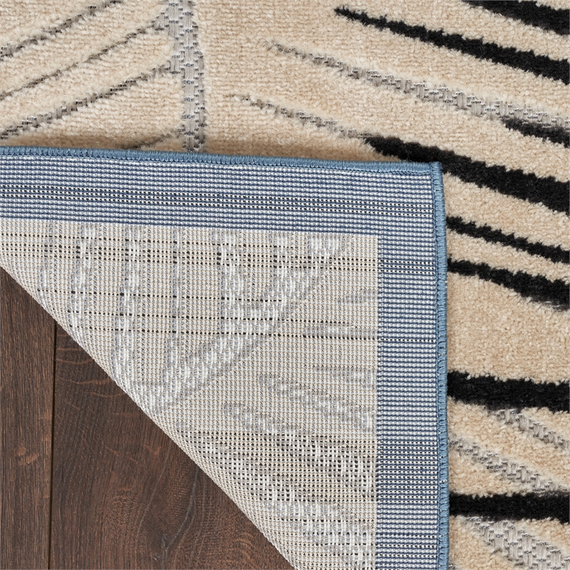 Nourison Home Aloha 8' x 10' Fabric Navy Area Rug