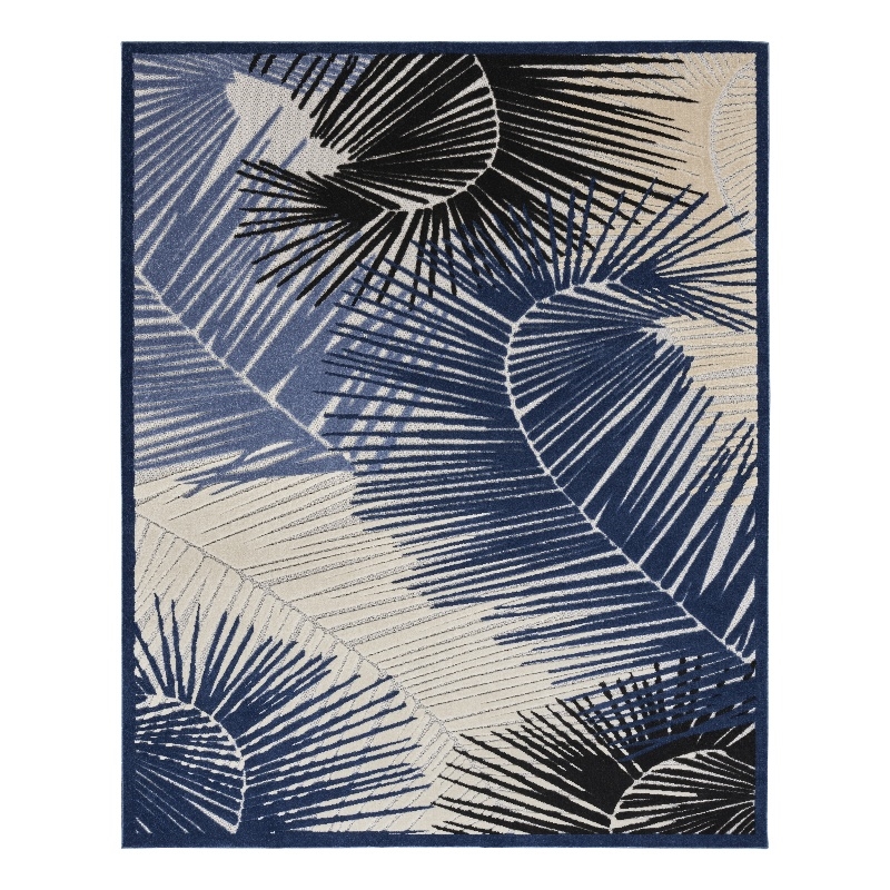 Nourison Home Aloha 8' x 10' Fabric Navy Area Rug