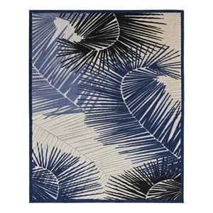 Nourison Home Aloha 8' x 10' Fabric Navy Area Rug