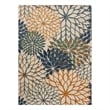 Nourison Aloha 12' x 15' Blue Green Fabric Tropical Area Rug (12' x 15')