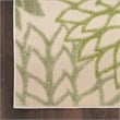 Nourison Aloha 6' x 9' Ivory Green Fabric Tropical Area Rug (6' x 9')