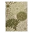 Nourison Aloha 6' x 9' Ivory Green Fabric Tropical Area Rug (6' x 9')