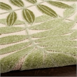 Nourison Aloha 6' x 9' Ivory Green Fabric Outdoor Area Rug (6' x 9')