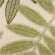 Nourison Aloha 10' x 14' Ivory Green Fabric Outdoor Area Rug (10' x 14')
