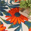 Nourison Aloha 12' x 15' Ivory Multicolor Fabric Outdoor Area Rug (12' x 15')