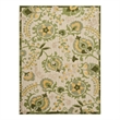 Nourison Aloha 6' x 9' Ivory Green Fabric Outdoor Area Rug (6' x 9')