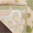 Nourison Aloha 12' x 15' Ivory Green Fabric Outdoor Area Rug (12' x 15')