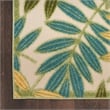Nourison Aloha 12' x 15' Green Multicolor Fabric Outdoor Area Rug (12' x 15')