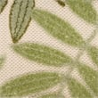 Nourison Aloha 4' x 6' Ivory Green Fabric Outdoor Area Rug (4' x 6')