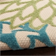Nourison Aloha 10' x 14' Green Multicolor Fabric Tropical Area Rug (10' x 14')