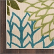 Nourison Aloha 10' x 14' Green Multicolor Fabric Tropical Area Rug (10' x 14')