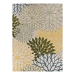 Nourison Aloha 10' x 14' Green Multicolor Fabric Tropical Area Rug (10' x 14')
