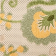 Nourison Aloha 8' Runner Ivory Green Fabric Outdoor Area Rug (8' Runner)