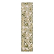 Nourison Aloha 8' Runner Ivory Green Fabric Outdoor Area Rug (8' Runner)