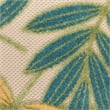 Nourison Aloha 5' x 8' Green Multicolor Fabric Outdoor Area Rug (5' x 8')
