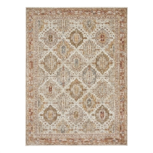 Nourison Petra 9' x 13' Ivory Multi-Color Area Rug