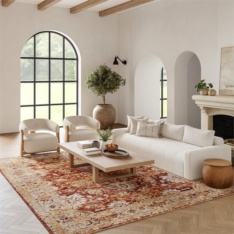 Nourison Petra 9' x 13' Rust   Area Rug