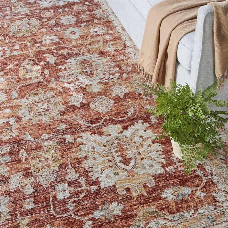 Nourison Petra 9' x 13' Rust   Area Rug